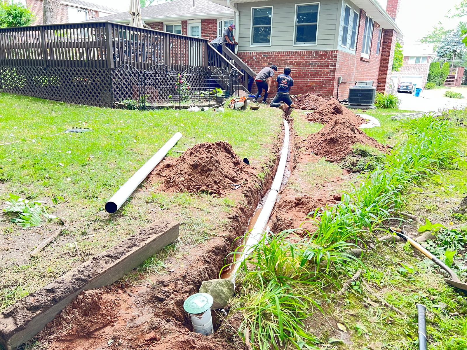 Underground Drain Installation & Repair in West New York, NJ